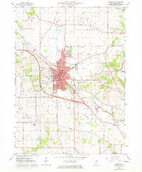 Download a high-resolution, GPS-compatible USGS topo map for Woodstock, IL (1973 edition)