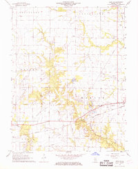 Download a high-resolution, GPS-compatible USGS topo map for Xenia NE, IL (1970 edition)
