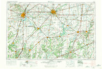 1958 Map of Decatur, 1971 Print
