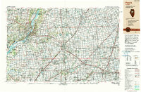 preview thumbnail of historical topo map of Peoria, IL in 1990