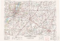 1958 Map of Peoria, 1986 Print