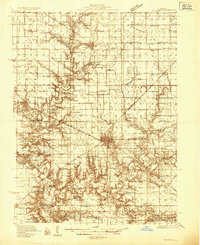 1935 Map of Shelby County, IL