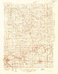 1935 Map of Watseka