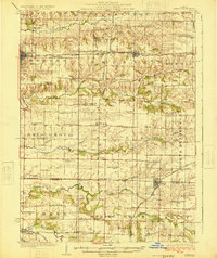 preview thumbnail of historical topo map of Alexis, IL in 1925