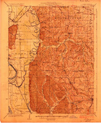 preview thumbnail of historical topo map of Alto Pass, IL in 1924