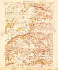 preview thumbnail of historical topo map of Arenzville, IL in 1932
