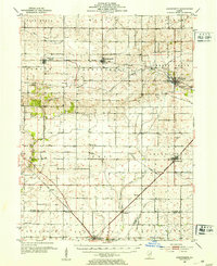 Download a high-resolution, GPS-compatible USGS topo map for Arrowsmith, IL (1953 edition)