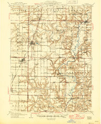 1915 Map of Avon, 1945 Print