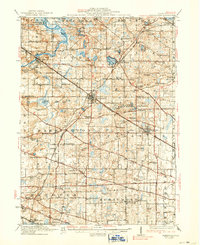 1923 Map of Barrington, 1938 Print
