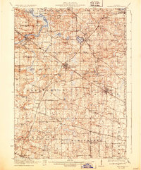 1923 Map of Barrington, 1931 Print