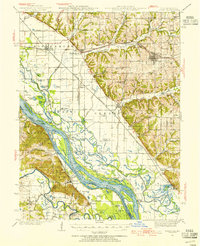 Download a high-resolution, GPS-compatible USGS topo map for Barry, IL (1955 edition)