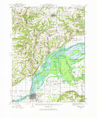 Download a high-resolution, GPS-compatible USGS topo map for Beardstown, IL (1966 edition)