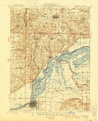 1926 Map of Beardstown, 1946 Print