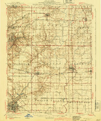 1907 Map of Belleville, 1940 Print