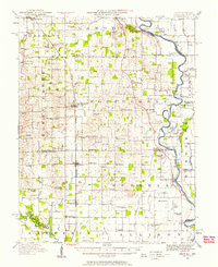 preview thumbnail of historical topo map of Crawford County, IL in 1942