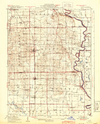 historical topo map of Crawford County, IL in 1917