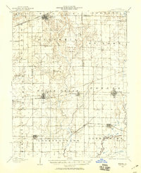 1906 Map of Breese, 1958 Print