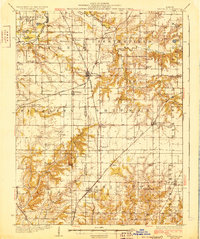 preview thumbnail of historical topo map of Brighton, IL in 1928