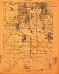 1901 Map of Calumet, 1911 Print
