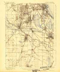 1901 Map of Calumet, 1924 Print