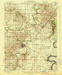 Download a high-resolution, GPS-compatible USGS topo map for Carmi, IL (1943 edition)