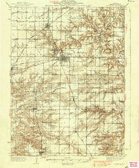 Download a high-resolution, GPS-compatible USGS topo map for Carthage, IL (1937 edition)