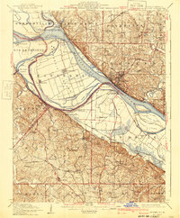 1915 Map of Chester, IL, 1940 Print
