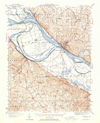 1947 Map of Chester, IL, 1964 Print