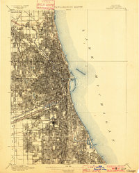 preview thumbnail of historical topo map of Chicago, IL in 1901