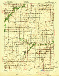 preview thumbnail of historical topo map of Cissna Park, Iroquois County, IL in 1939