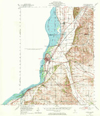 preview thumbnail of historical topo map of Clinton, IA in 1952