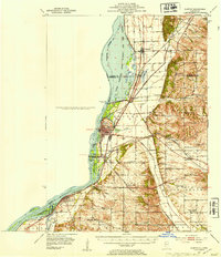 preview thumbnail of historical topo map of Clinton, IA in 1952