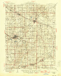 preview thumbnail of historical topo map of Coulterville, IL in 1917