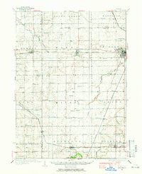 1934 Map of DeKalb County, IL, 1965 Print