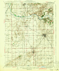 Download a high-resolution, GPS-compatible USGS topo map for Delavan, IL (1942 edition)