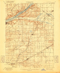 preview thumbnail of historical topo map of Des Plaines, IL in 1901