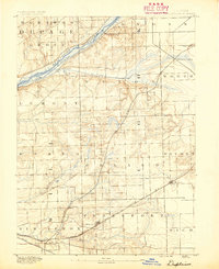 1890 Map of Des Plaines