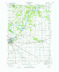 1950 Map of Dixon, IL, 1976 Print