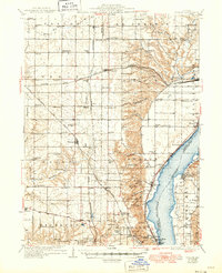 1937 Map of Dunlap, 1949 Print