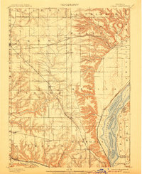 1898 Map of Dunlap, 1907 Print