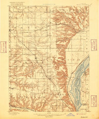 1898 Map of Dunlap, 1916 Print