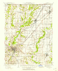 Download a high-resolution, GPS-compatible USGS topo map for Edwardsville, IL (1957 edition)
