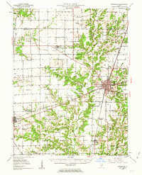 1950 Map of Effingham, 1963 Print