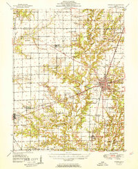 Download a high-resolution, GPS-compatible USGS topo map for Effingham, IL (1951 edition)