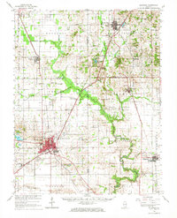 preview thumbnail of historical topo map of Eldorado, IL in 1963