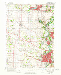 Download a high-resolution, GPS-compatible USGS topo map for Elgin, IL (1965 edition)