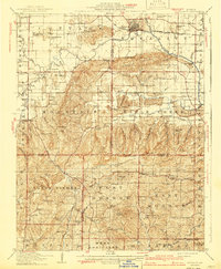 1916 Map of Hardin County, IL, 1941 Print