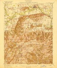 preview thumbnail of historical topo map of Equality, IL in 1916