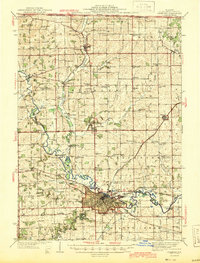 Download a high-resolution, GPS-compatible USGS topo map for Freeport, IL (1944 edition)