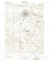 1925 Map of Galesburg, 1968 Print